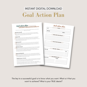 Image showing goal action plan